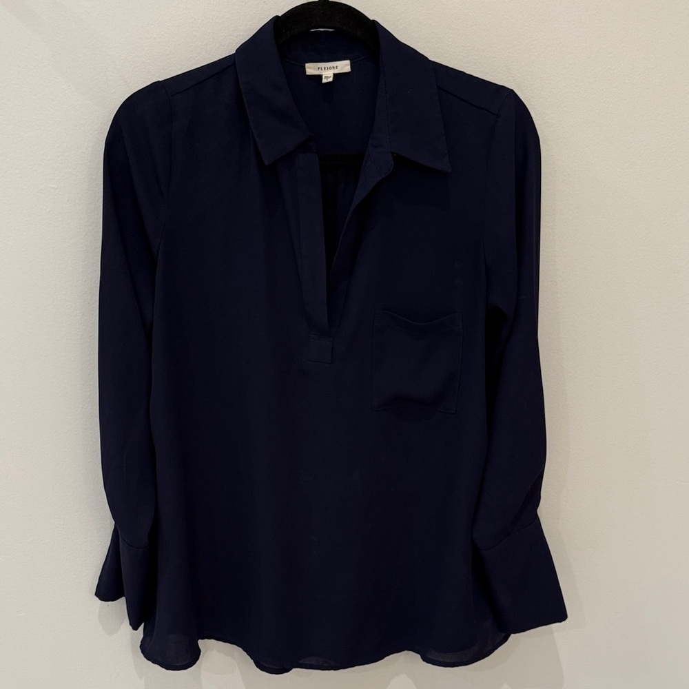 Navy Veratile Pleione Blouse